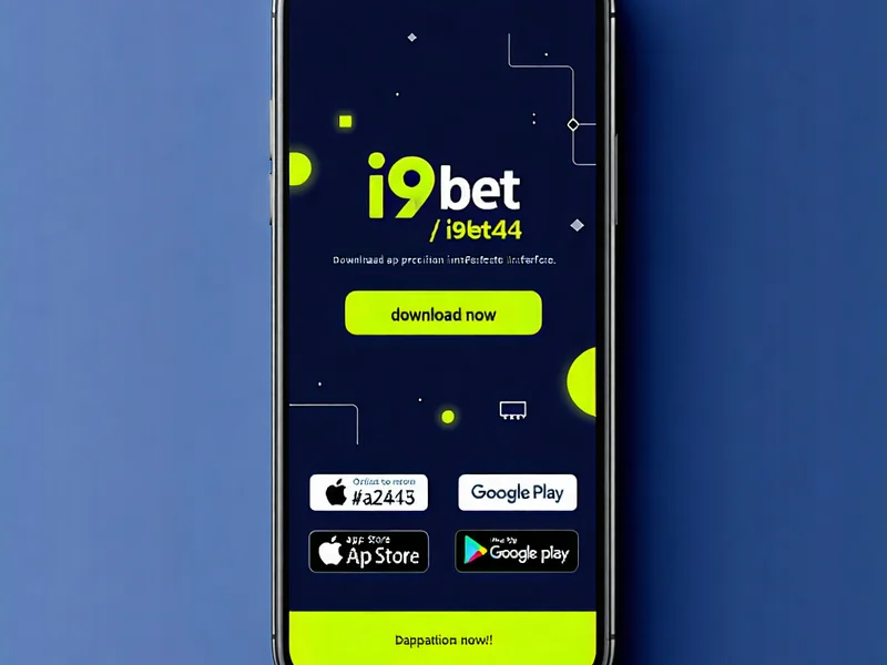 Hình ảnh điện thoại hiển thị nút tải ứng dụng i9bet