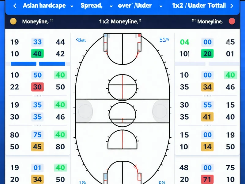Bảng tỷ lệ cược bóng rổ với các loại kèo chấp, tài xỉu, 1x2, hiển thị trên giao diện hiện đại của i9bet, i9bet41, nhà cái uy tín