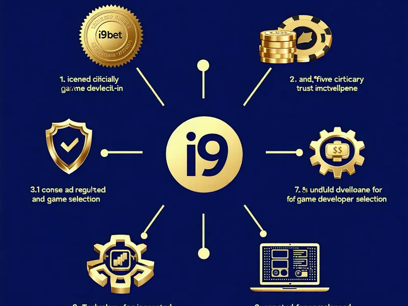 Hình ảnh minh họa các tiêu chí lựa chọn nhà phát triển game của i9bet, bao gồm giấy phép, công nghệ, đồ họa và tính công bằng.