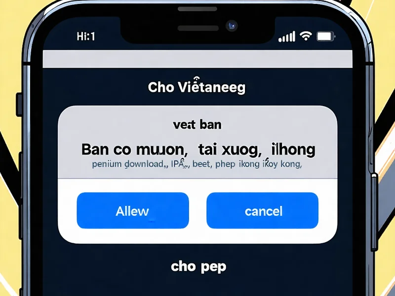 Màn hình xác nhận tải xuống ứng dụng i9bet trên thiết bị iOS, đảm bảo người dùng chấp thuận quá trình cài đặt từ i9bet.