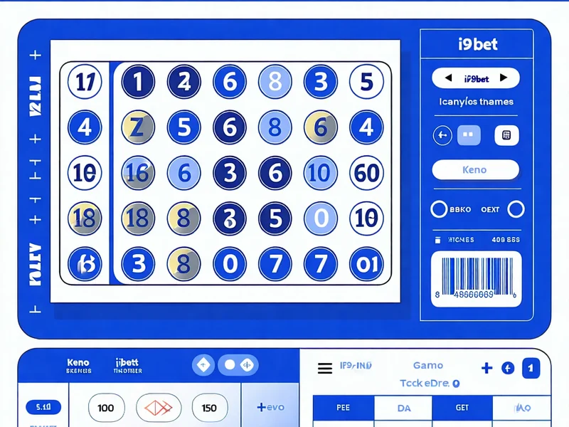 Hình ảnh minh họa luật chơi Keno, bảng số và các lựa chọn cược tại i9bet, i9bet41