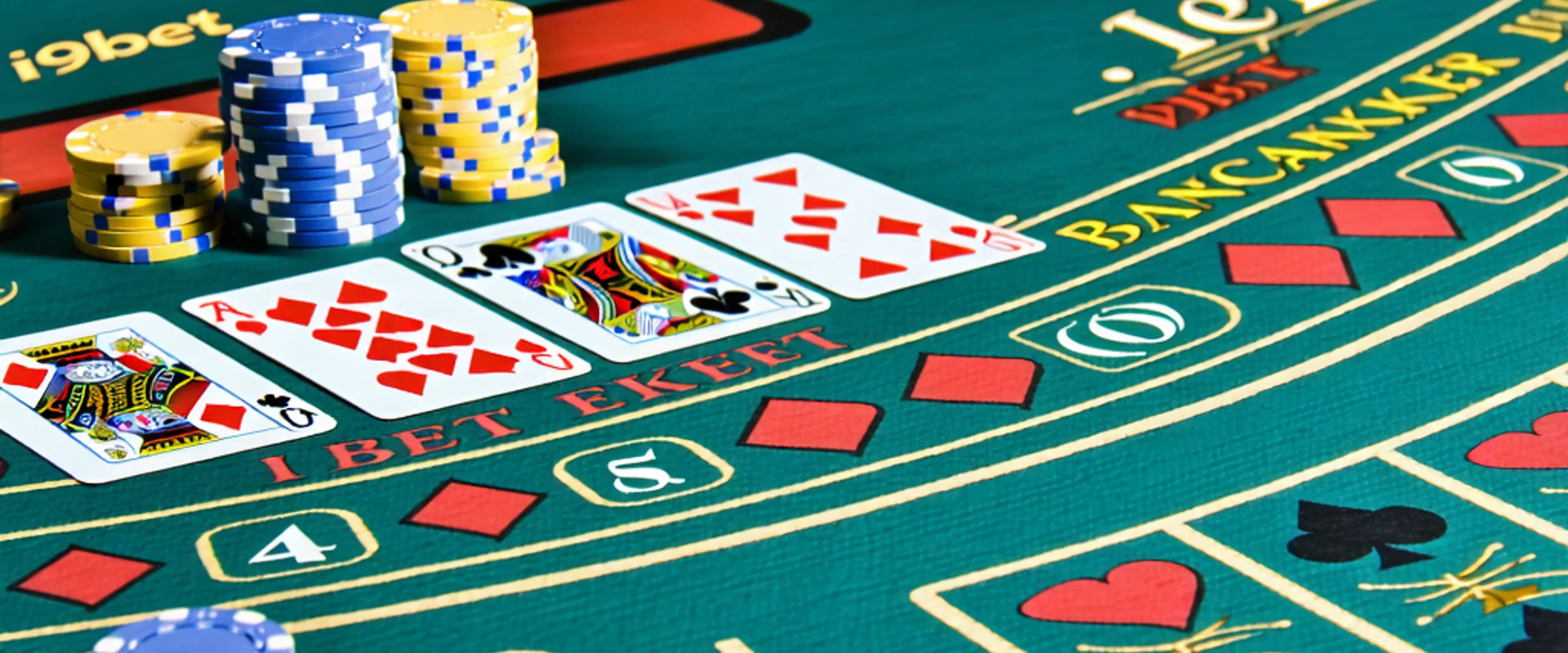 Bàn Baccarat trực tuyến sang trọng tại i9bet với dealer chuyên nghiệp và chip cược vàng đen