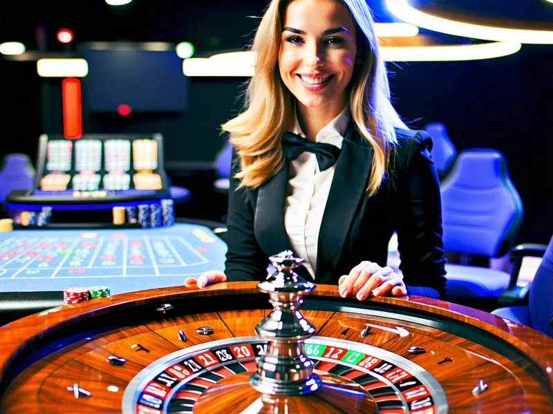 Người chia bài trực tiếp chuyên nghiệp đang điều hành bàn Roulette tại i9bet, i9bet41