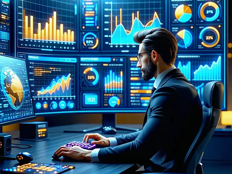 Hình ảnh người chơi đang phân tích các con số xổ số trên máy tính