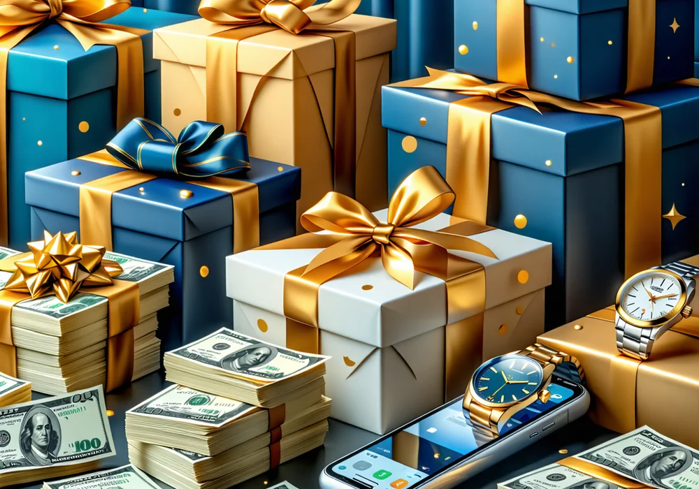 Hình ảnh các phần thưởng hấp dẫn có thể đổi từ điểm tích lũy của i9bet