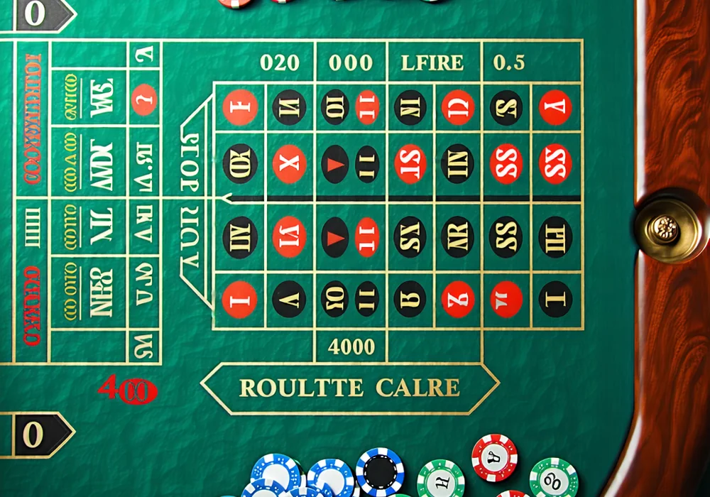 Bàn cược Roulette Mỹ với ô 0 và 00, thể hiện sự khác biệt về luật chơi tại i9bet