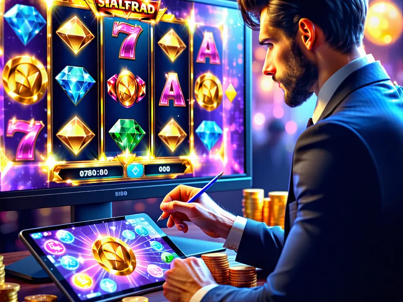 Hình ảnh người chơi xây dựng chiến lược slot game trên nền tảng i9bet