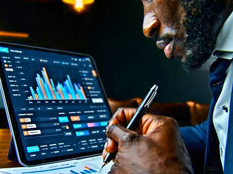 Hình ảnh người đang nghiên cứu dữ liệu thể thao